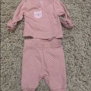 Kimono style preemie outfit
